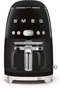 Smeg 50's Retro Style 10 Cup Drip Coffee Machine - Black