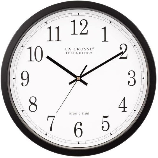 WALL CLOCK ATOMIC ANALOG 14IN