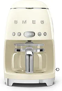 Smeg 50's Retro Style 10 Cup Drip Coffee Machine - Cream