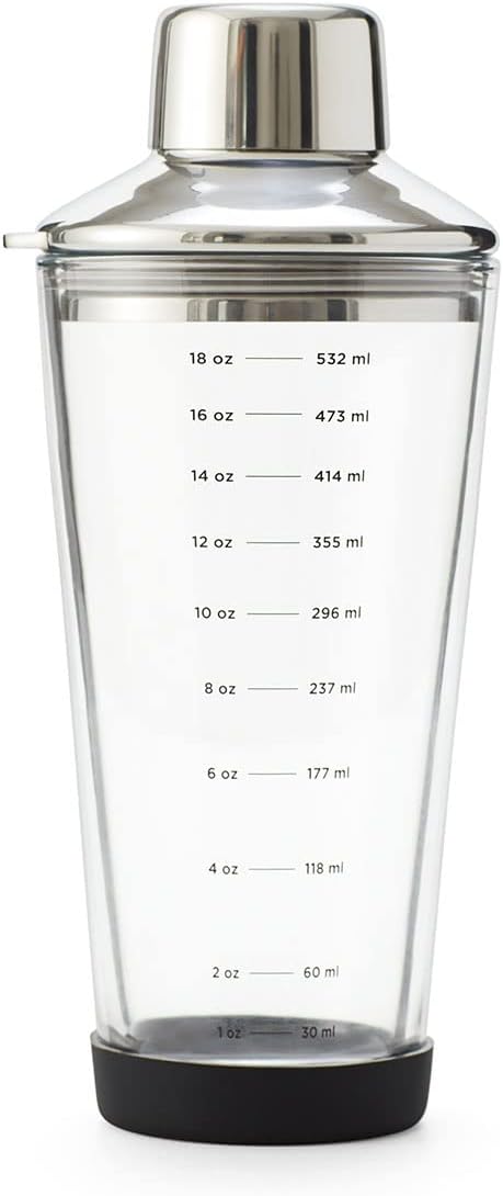 RABBIT 18 OZ GLASS COCKTAIL SHAKER