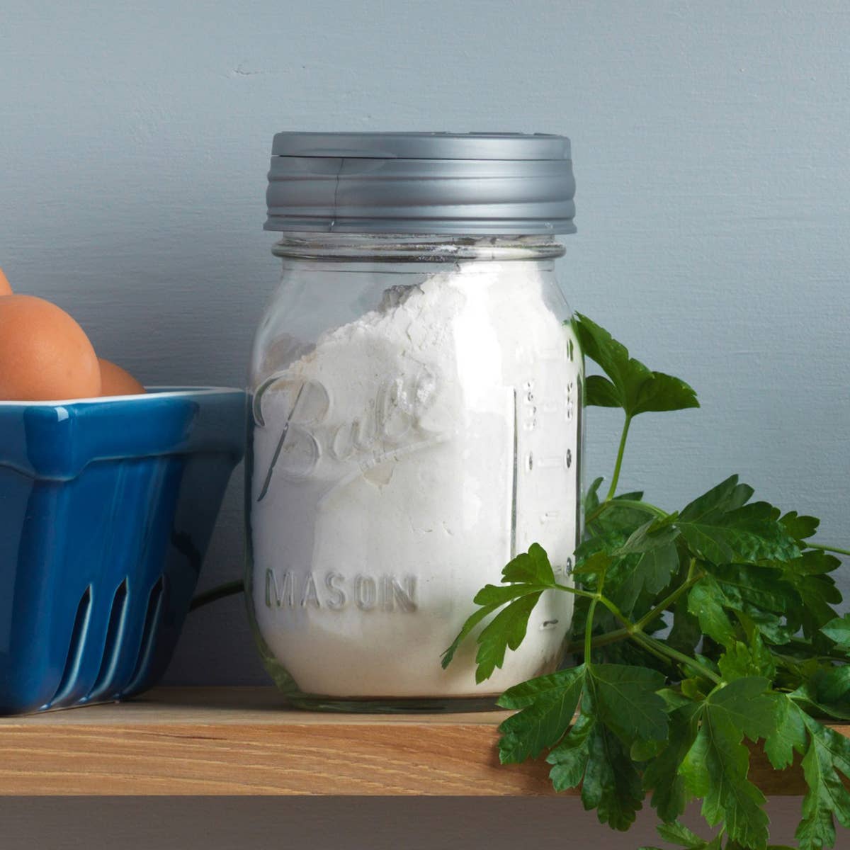 Mason Jar Flip Lid, by reCAP® - Case of 25, Unpackaged: Silver