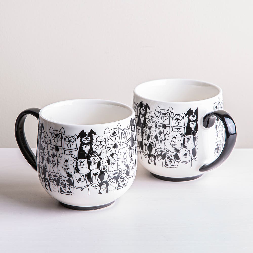 PAWS CAFE DOG MUG 19 OZ