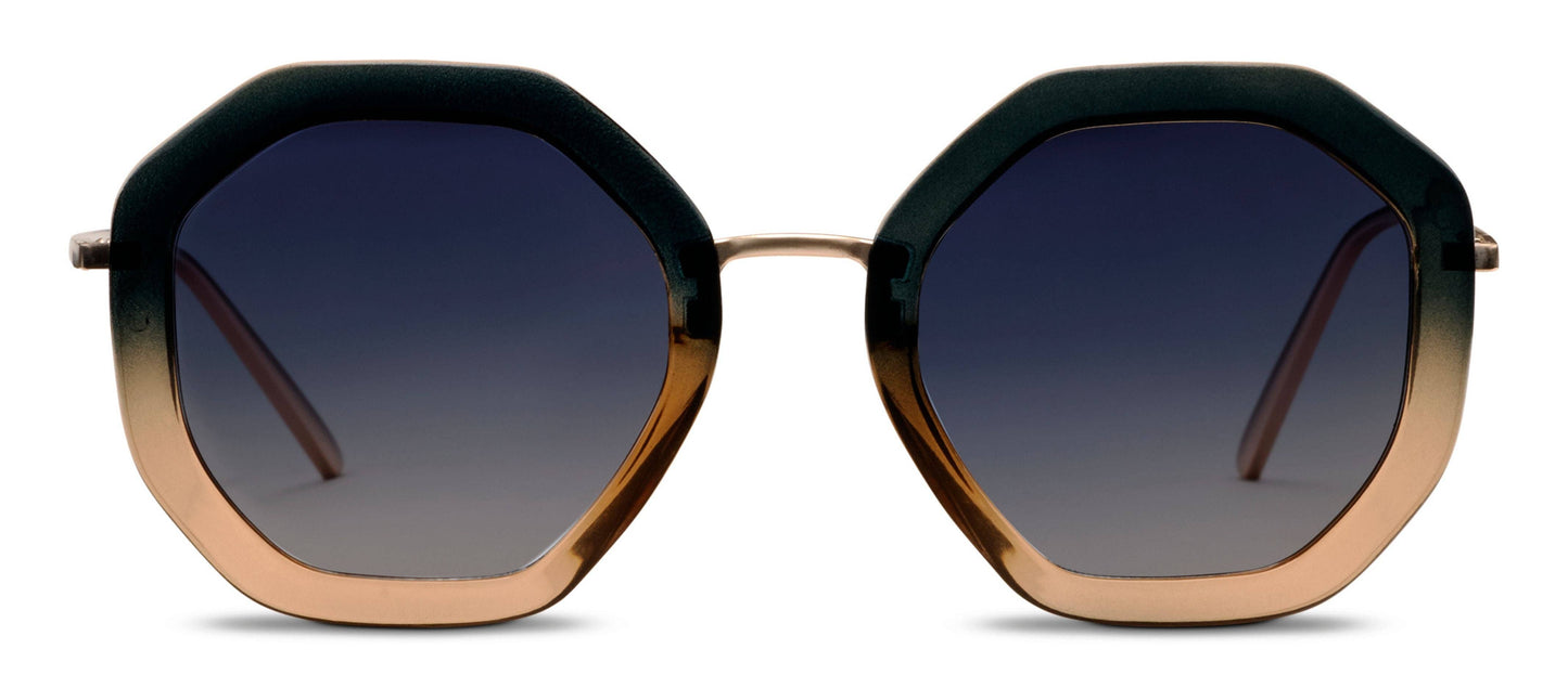 Solana (Sunglasses): Black/Tan / No Correction