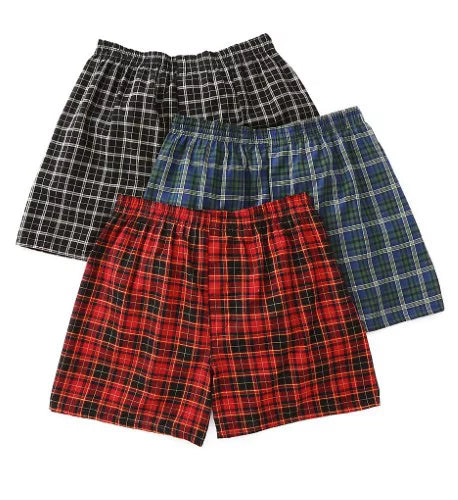 TFBX3C MENS 3PK BOXER BRIEF PLAID