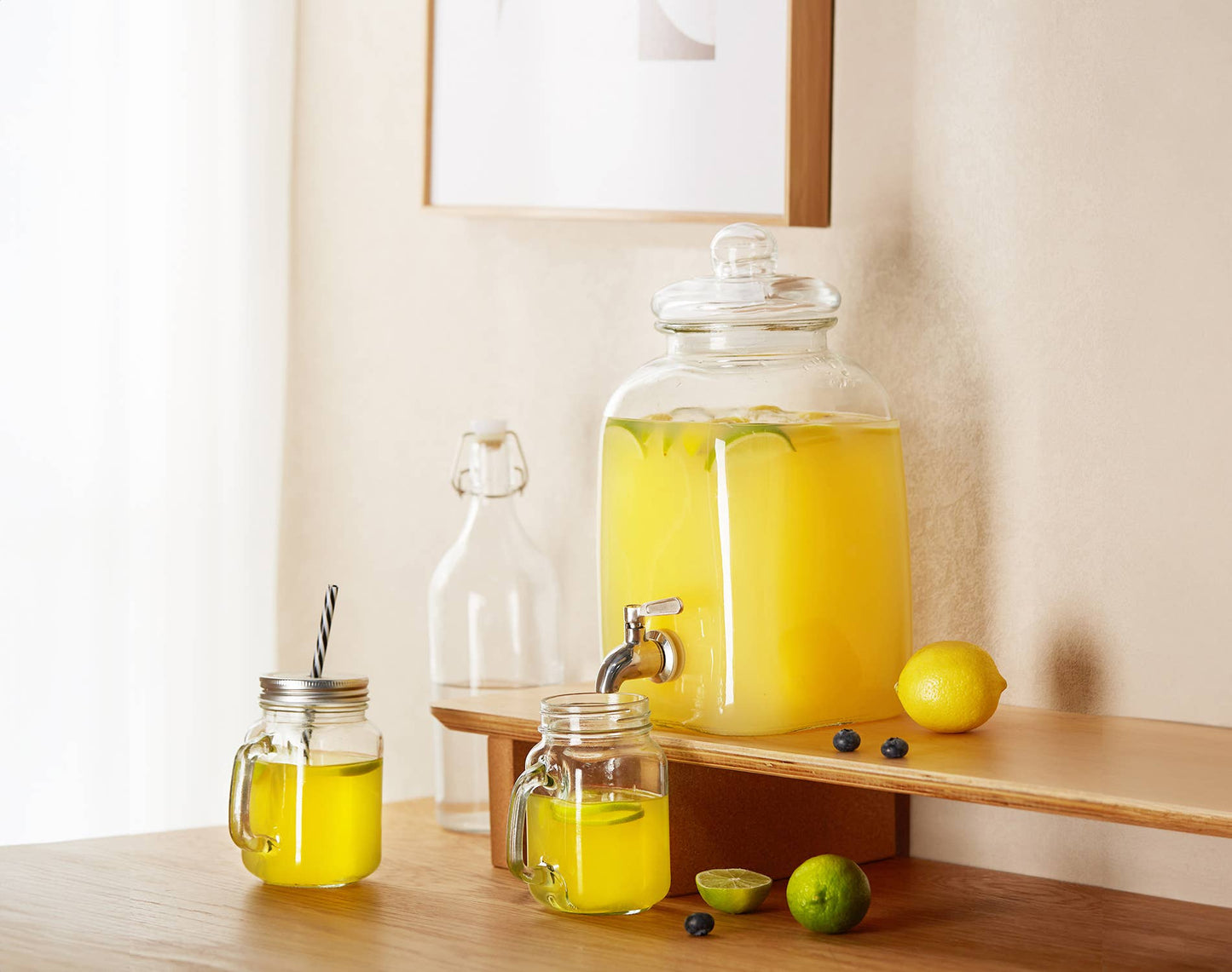 Kook Glass Drink Dispenser, 1.25 Gal