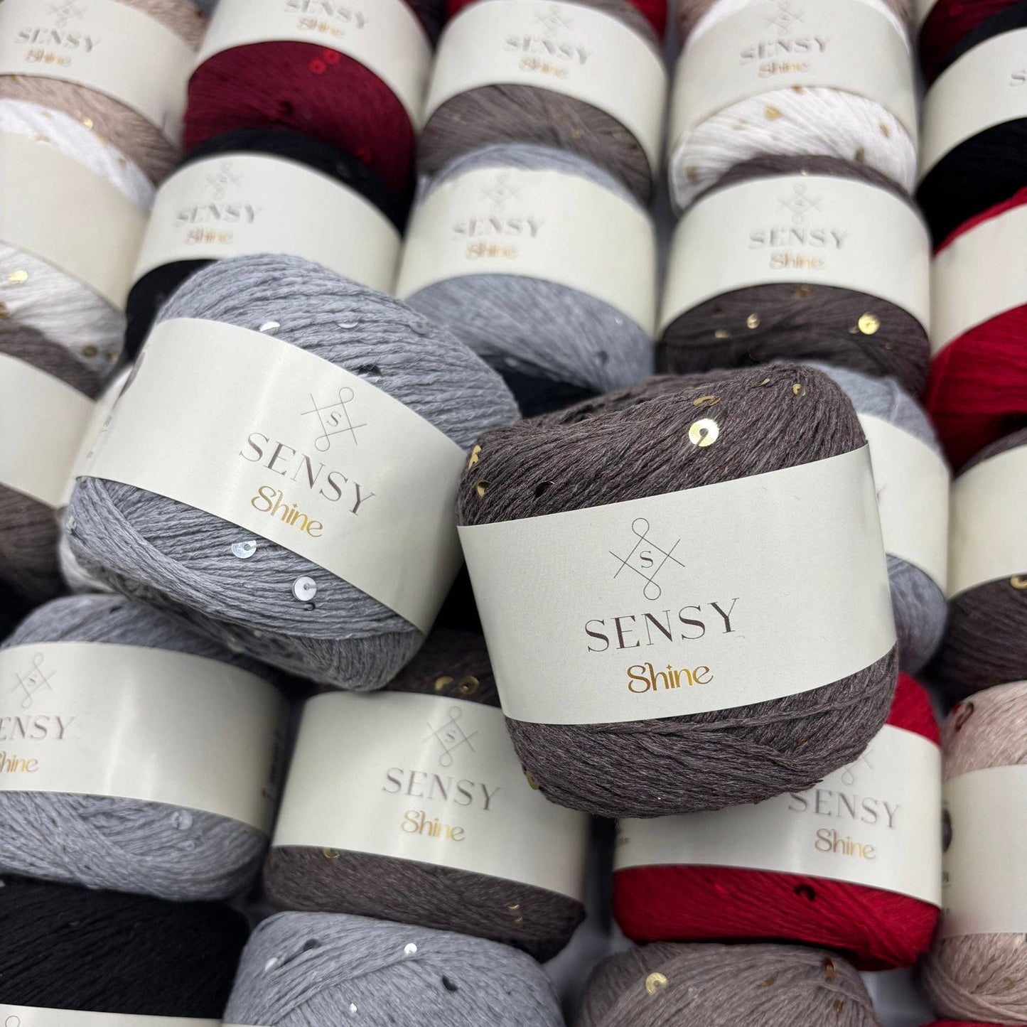 Sensy Shine Yarn, 3.5 oz, 340 yards, Gauge 2 Fine: Black