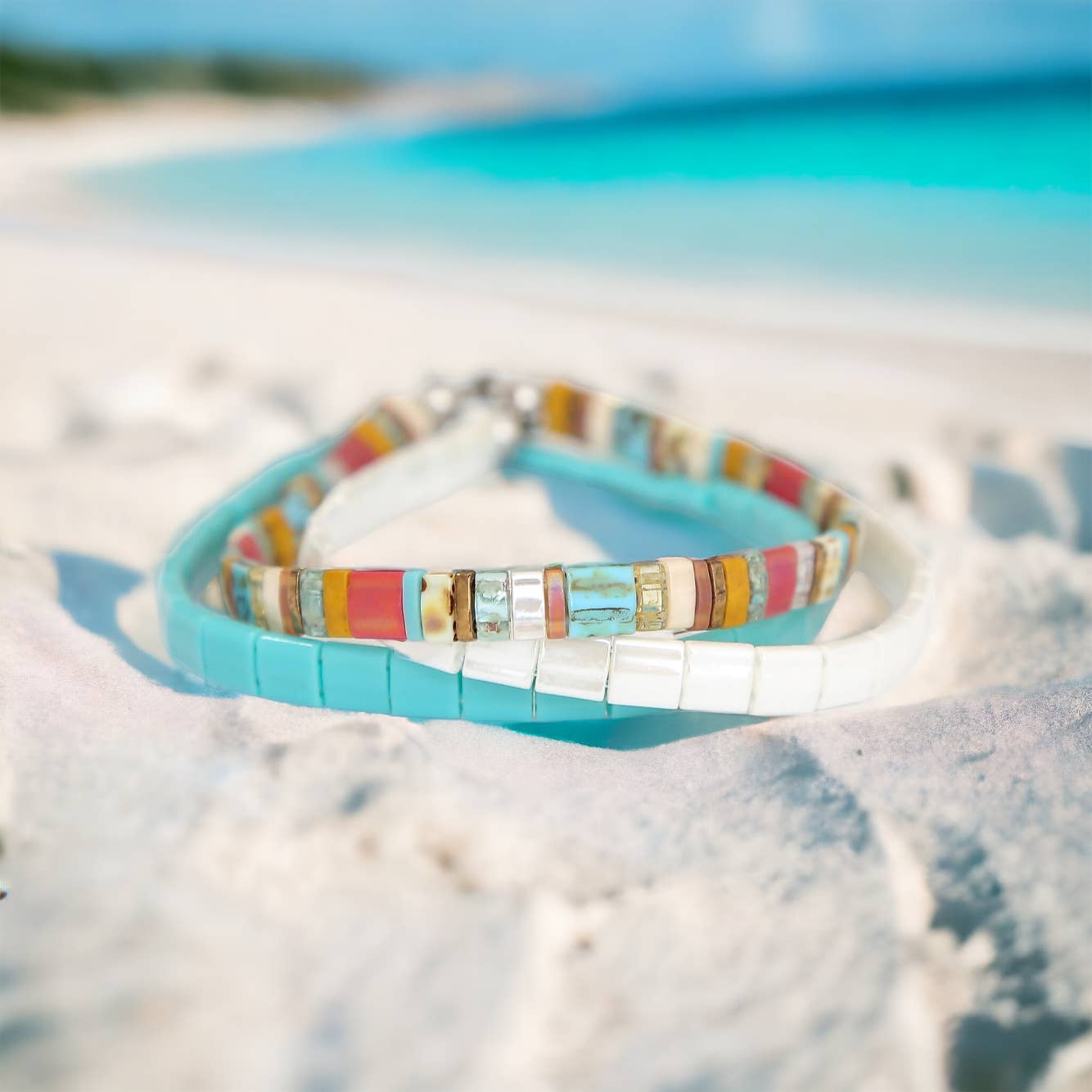 BEACH BUM - WHITE PEARL - GLOSSY TEAL - 6.25 Inches - SM (SOLD SEPARATELY)