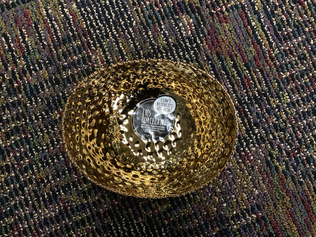 Medium Oval Bowl - Gold