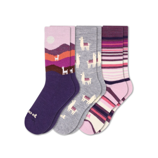 Women's Crew Pacas Socks: Assorted - Small / Medium (US: 5 - 8)