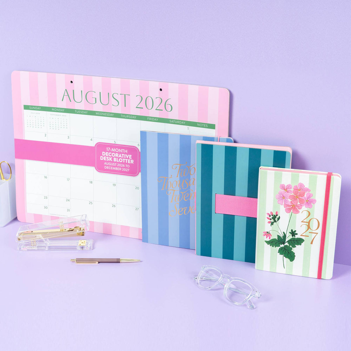 2027 Cabana Blooms Medium Casebound Planner