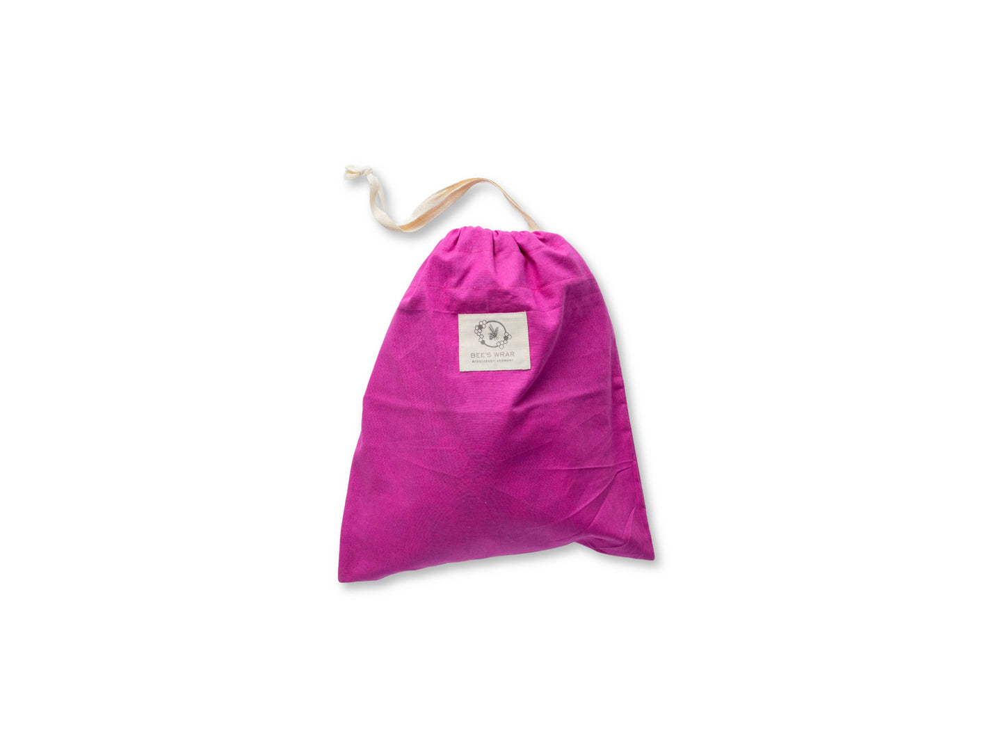 New! Artisan Bread Bag - Magenta, Meadow Magic lined