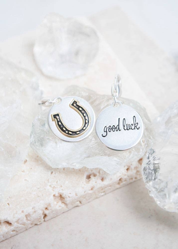 Medallion Charm - Horseshoe - AMANDA BLU