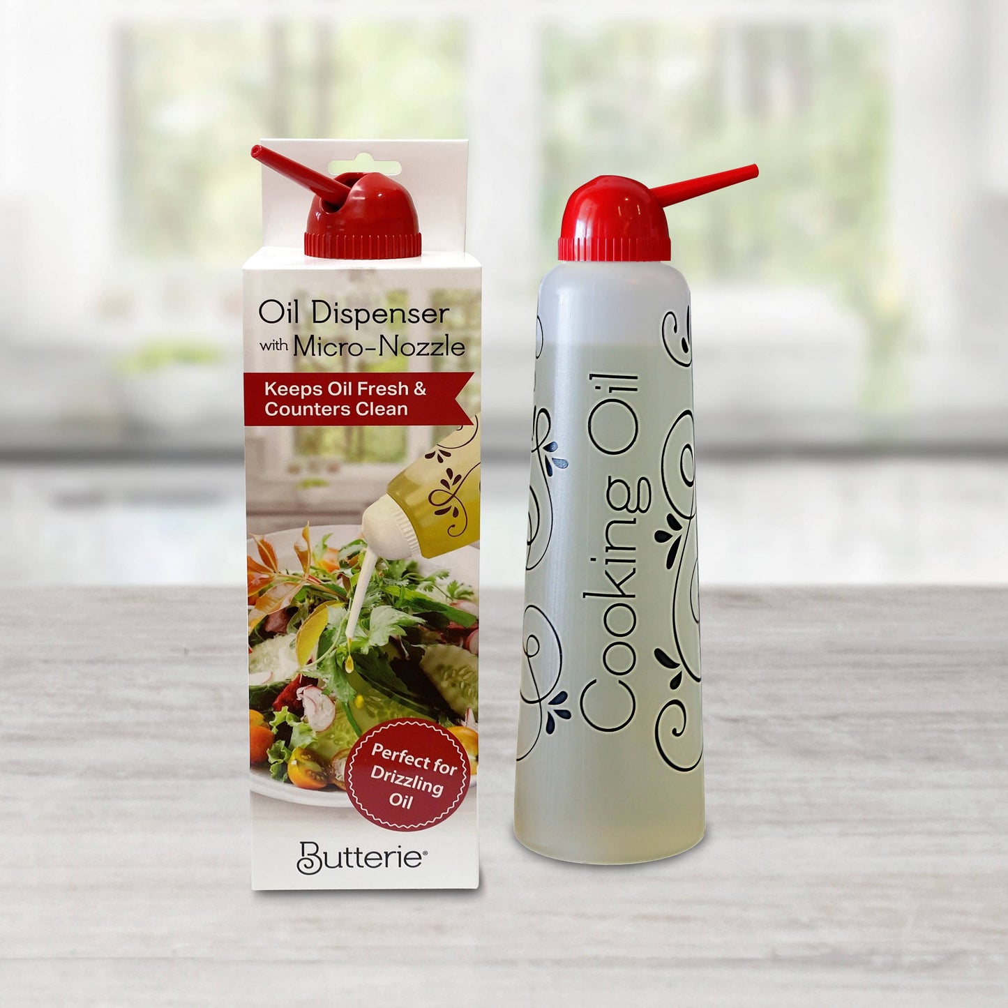 Closable Oil Dispenser w/ Flow-Control -Assorted Colors Case