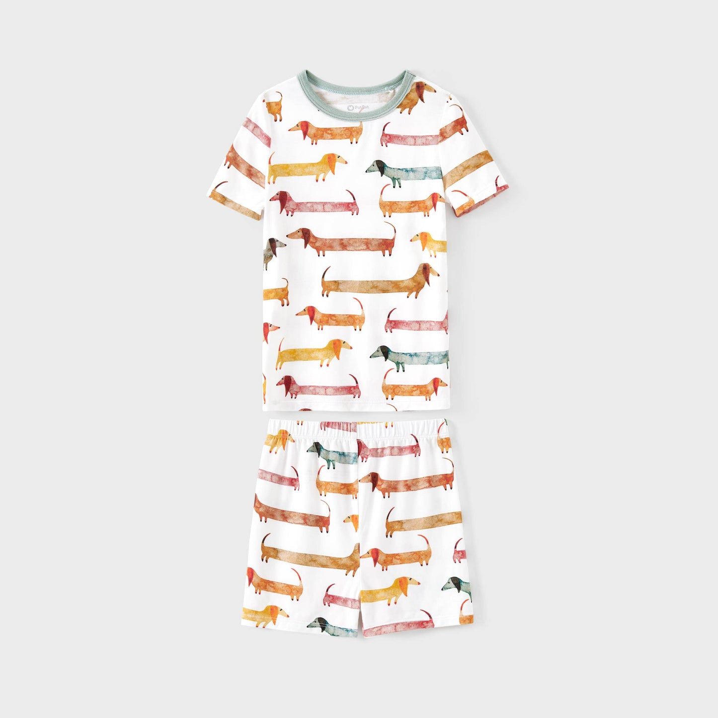 Family Matching Animal-patterned Short-sleeve Pajamas Set: Multi-color / Kids: 2T