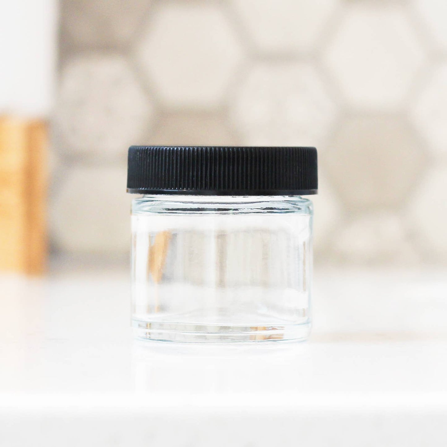 1oz Clear Glass Jar