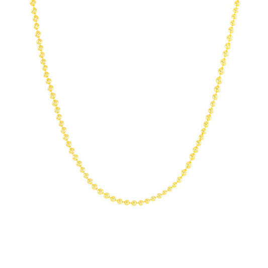 Add A Charm Beaded Chain Necklace - Gold - AMANDA BLU