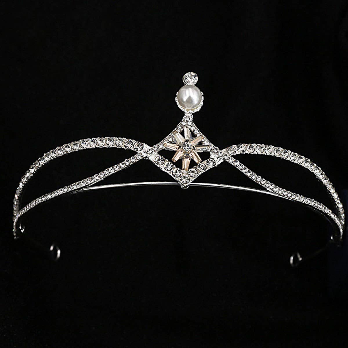 CELEBRITY-STYLE BRIDAL CROWN WEDDING ACCESSORIES_CWMM2028: TYPE10 / (OS) 1