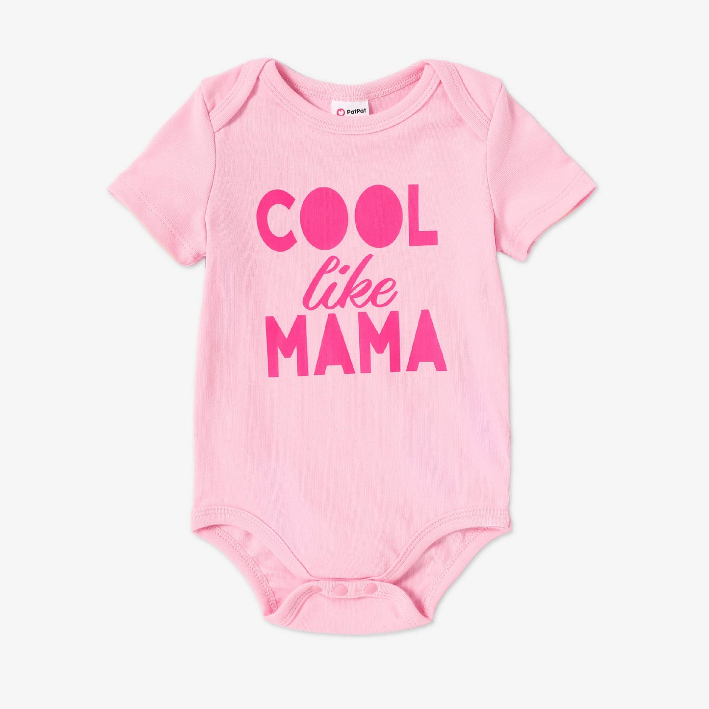 Baby Girl Letter Print Romper: Roseo / 9-12 Months