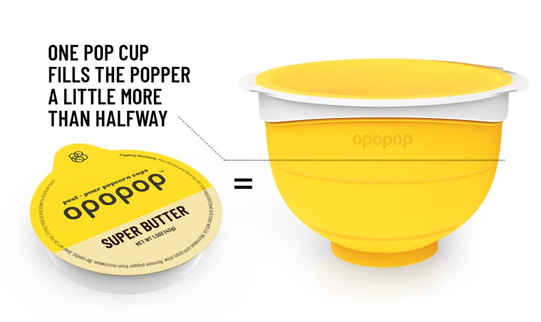 FG - 00256 Super Butter Pop Cups Popcorn Kernels