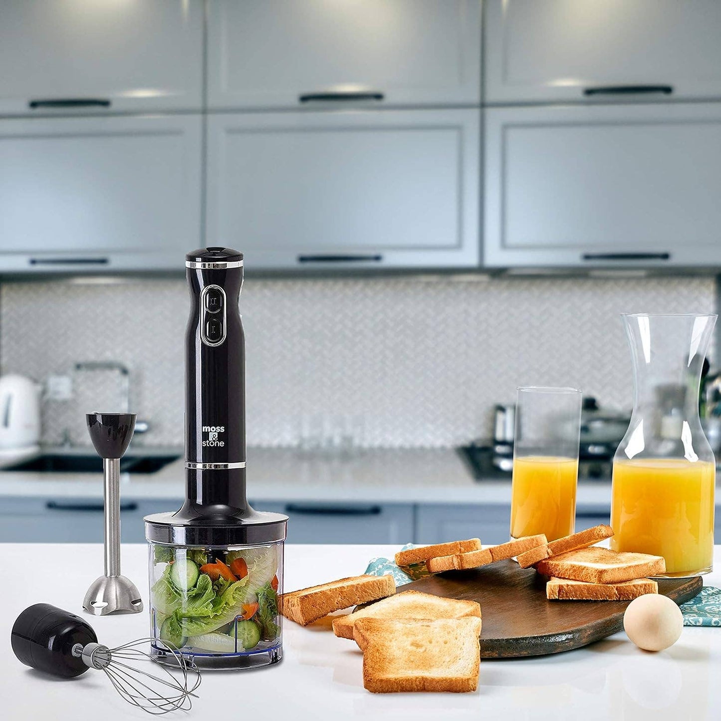 Hand Blender Electric With Add On's - Black