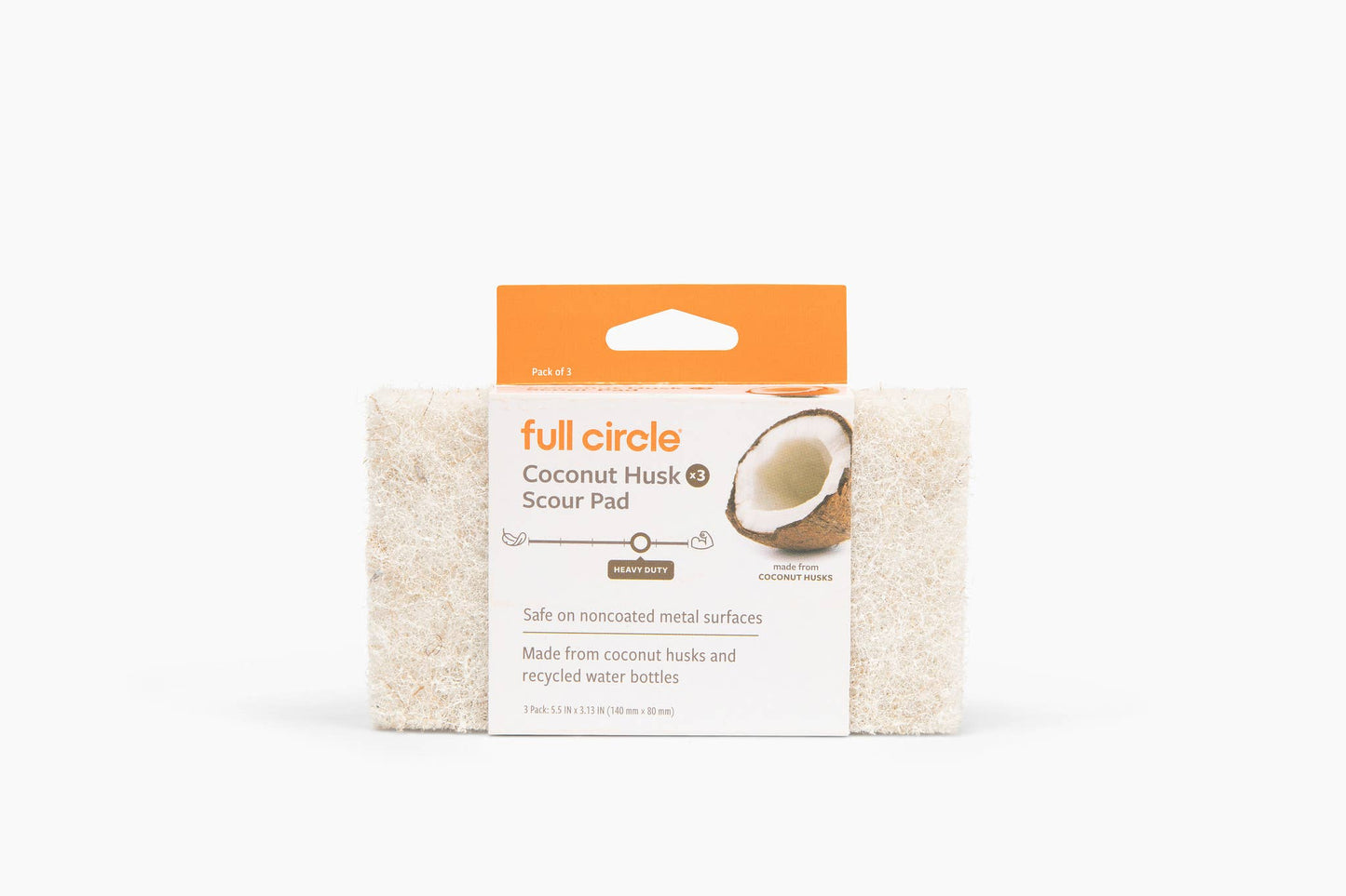 Coconut Husk Scour Pads (3pk) in CDU
