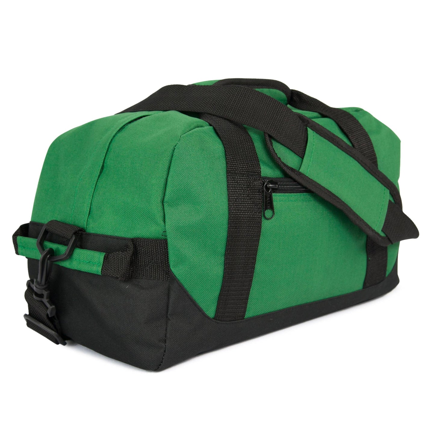 DALIX 14" Small Duffle Bag Two Toned Gym Travel Bag: Black