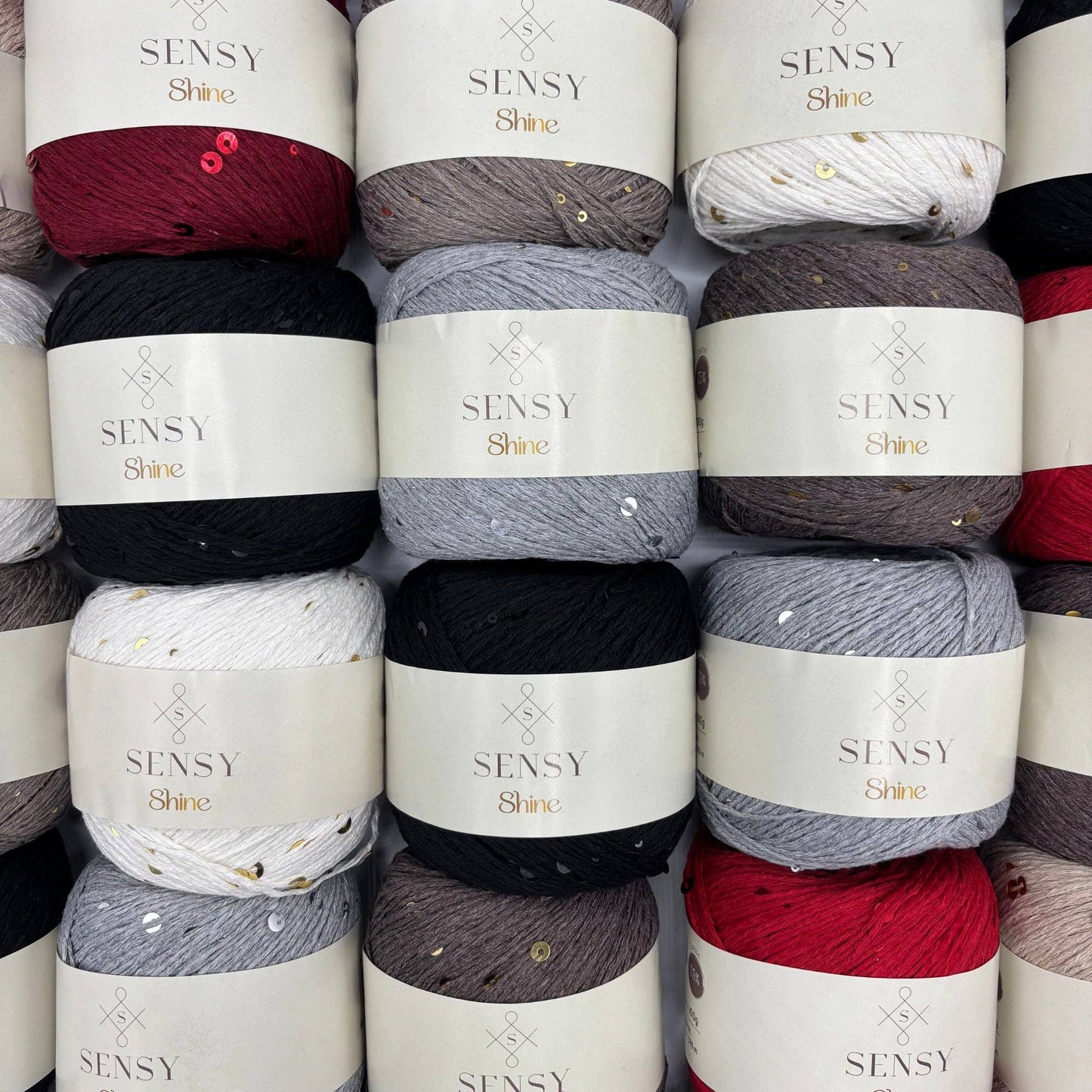 Sensy Shine Yarn, 3.5 oz, 340 yards, Gauge 2 Fine: Ecru
