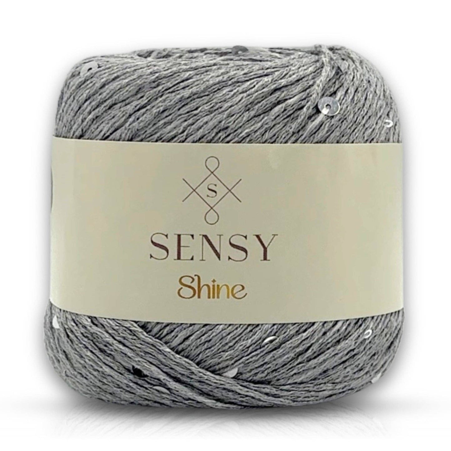 Sensy Shine Yarn, 3.5 oz, 340 yards, Gauge 2 Fine: Black