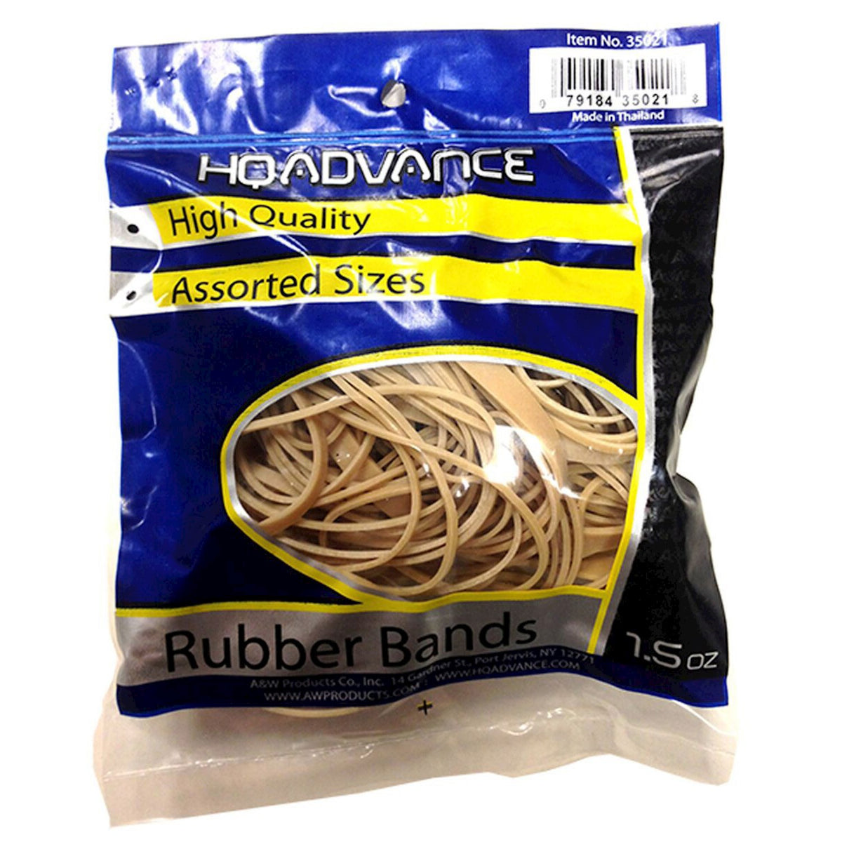 RUBBER BANDS-ASST SIZES NATURAL