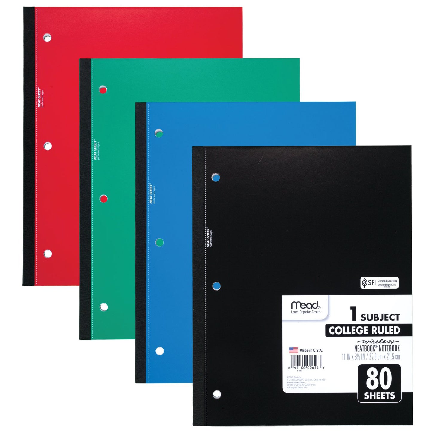 80 Count Wireless Notebook College Ruled