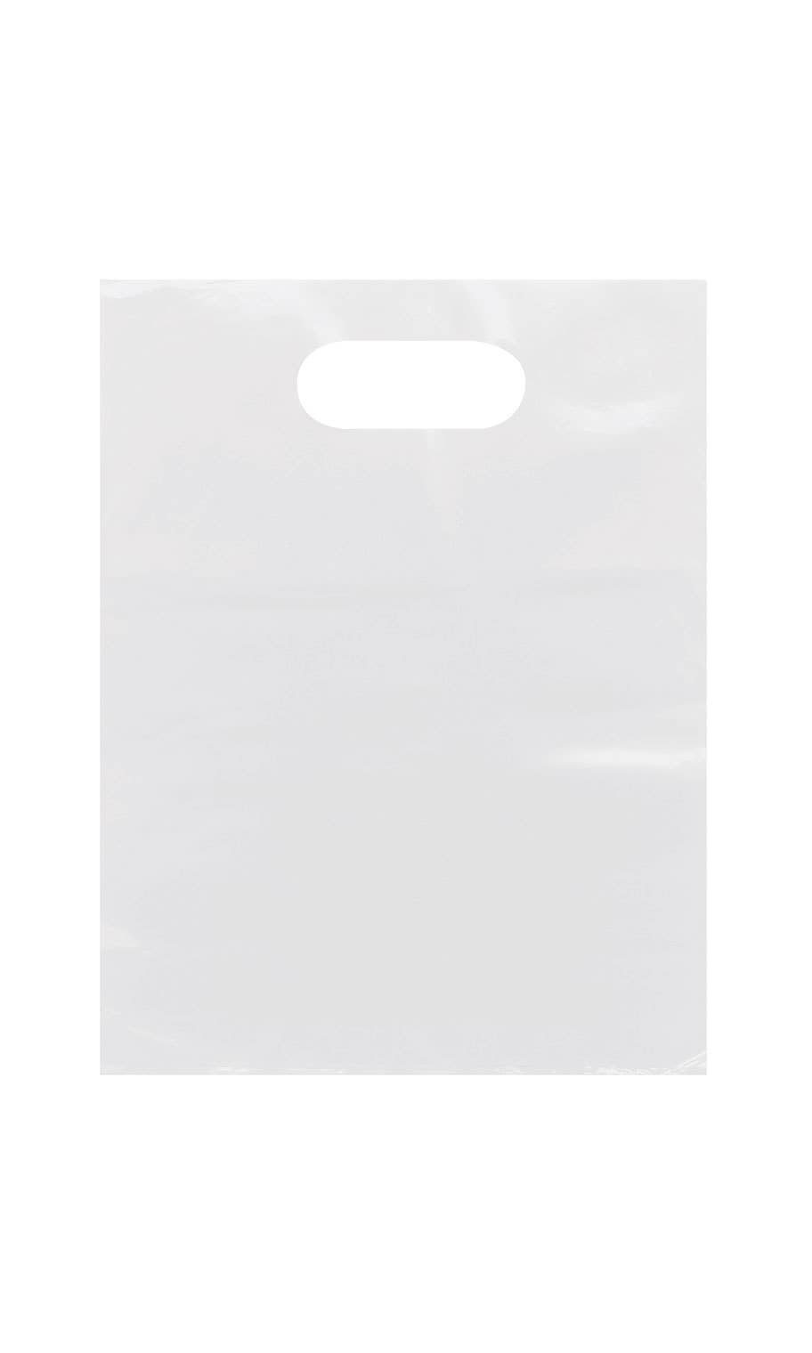 Frosted Retail Merchandise Bags: Clear / Case of 250 / Small