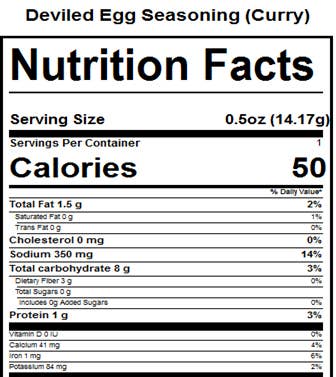 Negg® Deviled Egg Seasoning Mixes - NEW! 24 PER CASE: Curry
