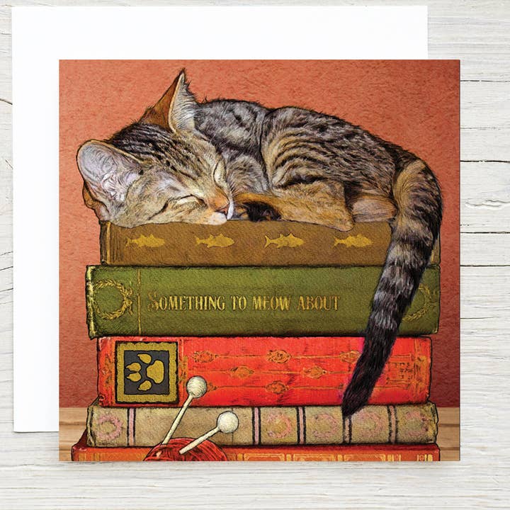SLEEPY KITTY MINI GIFT CARD WITH ENVELOPE
