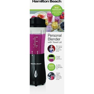 Hamilton Beach 14 Oz. Black Personal Blender with Travel Lid