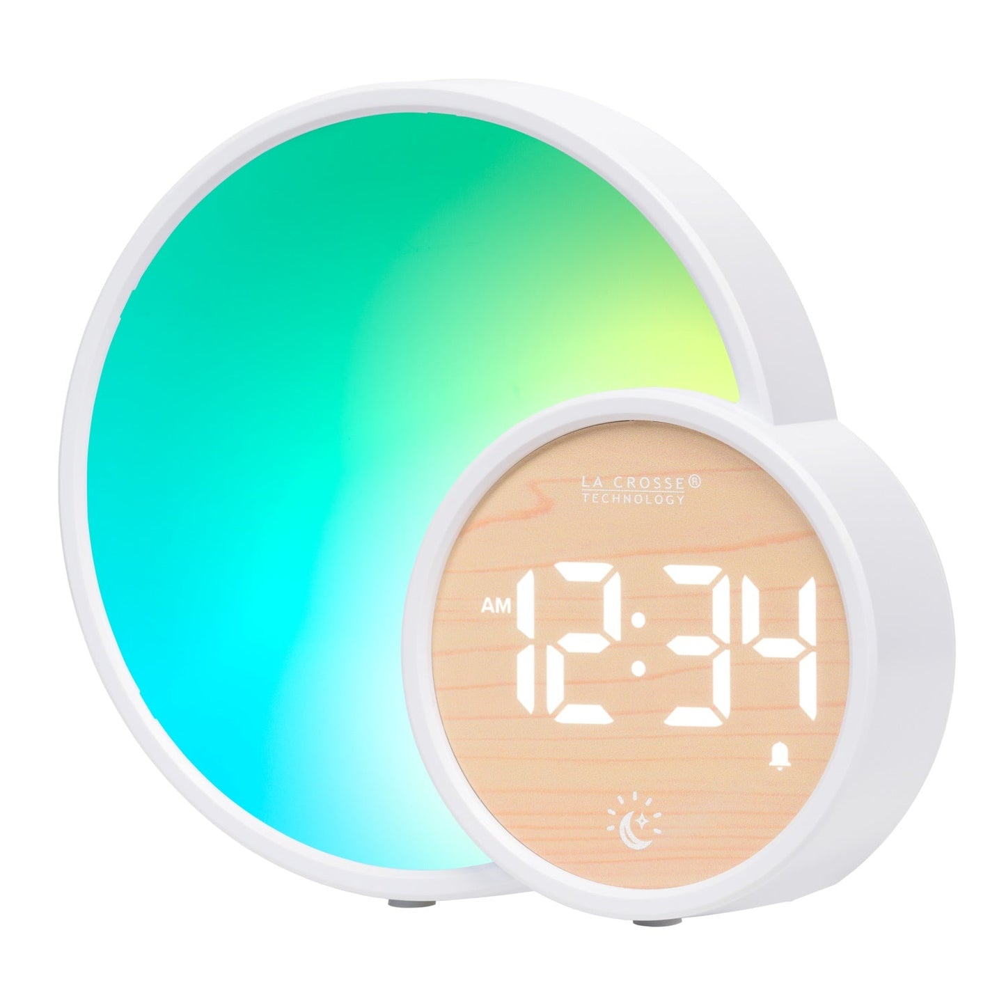 L'Eclipse Light Assist Digital Alarm Clock with Glow Light