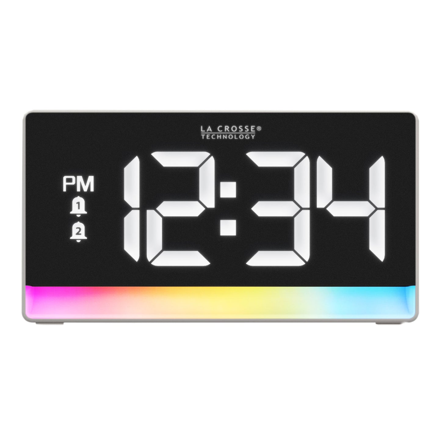 Digital Alarm Clock with Color Changing Glow Light