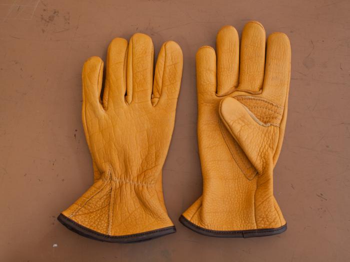6170 TOUGH WEAR COWHIDE GOLDEN LEVLAR ROPER GLOVES