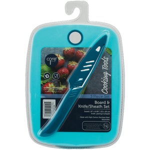 Cutting Board Core Kitchen Poly Bar Cutting Board and Knife Set
