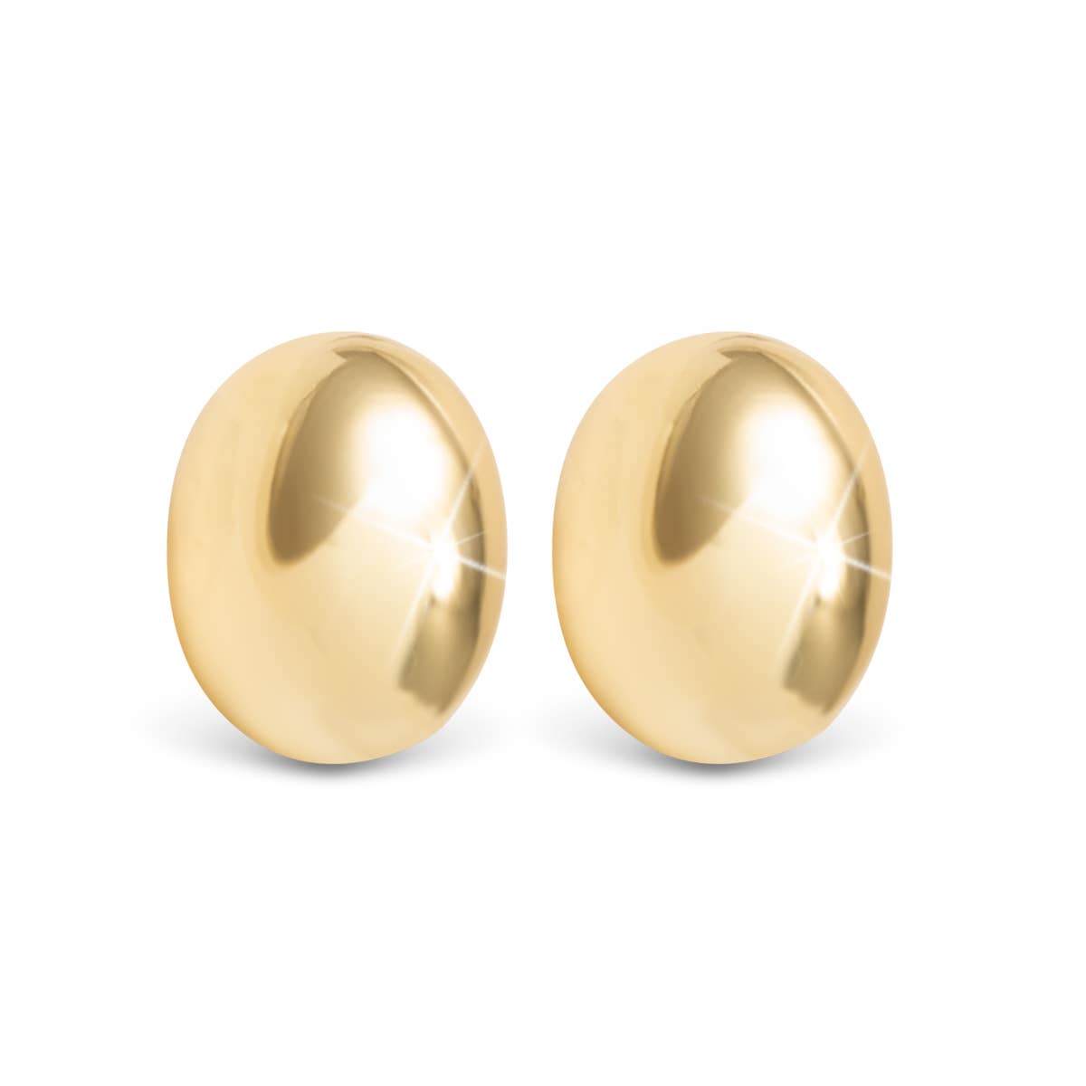 Vivian Polished Stud - Gold - AMANDA BLU AG