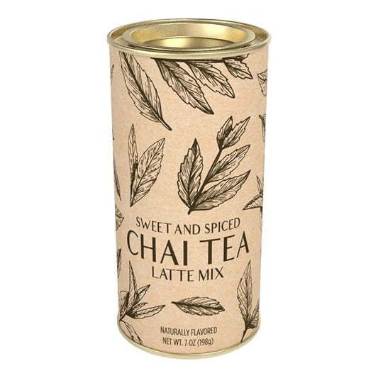 McSteven's Sweet & Spiced Chai Tea Latte Mix - Instant Chai Tea Served Warm or Cold for Enjoyment All Year Long (7oz Round Tin)