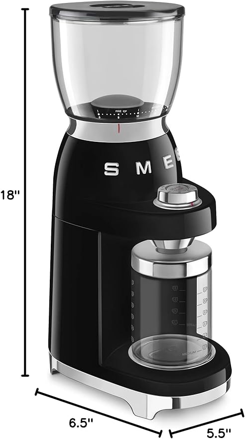 Smeg 50's Retro Style Coffee Grinder - Black