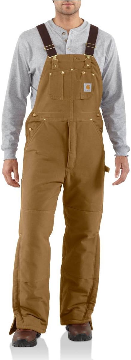 Carhartt Arctic Quilt Lined Duck Overall Bibs