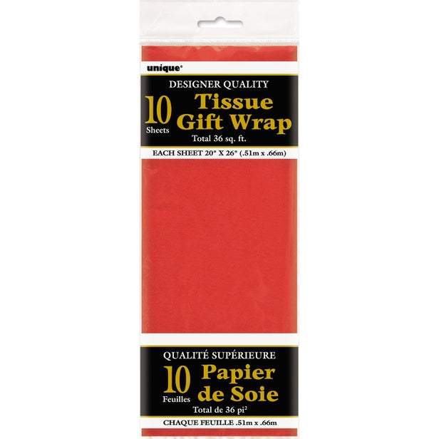 Tissue Paper 10 Sheets - Red