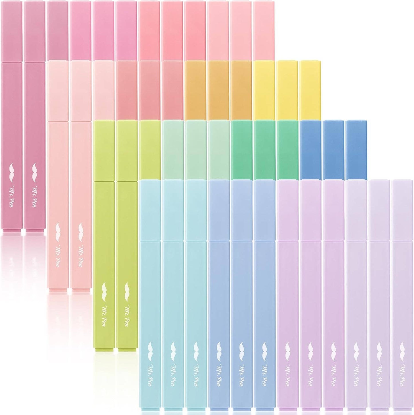 Mr. Pen Aesthetic Highlighter Retail Display: Aesthetic Highlighters, 48 Pack