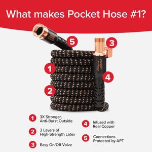 Pocket Hose Copper Bullet 50 Ft. Expanding Hose