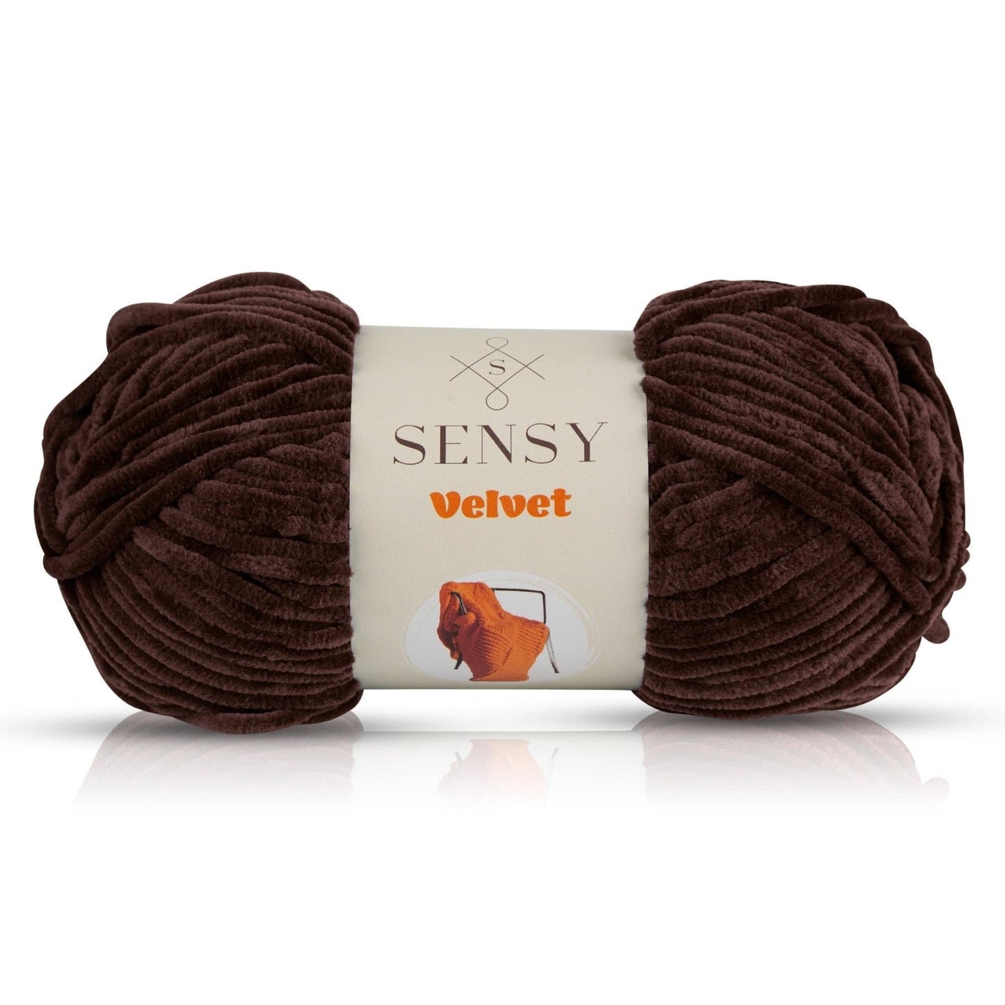 Sensy Velvet Yarn, Blanket Yarn, 3.5 oz, 132 Yards, Gauge 5 Bulky: Baby Blue / 1 Skein
