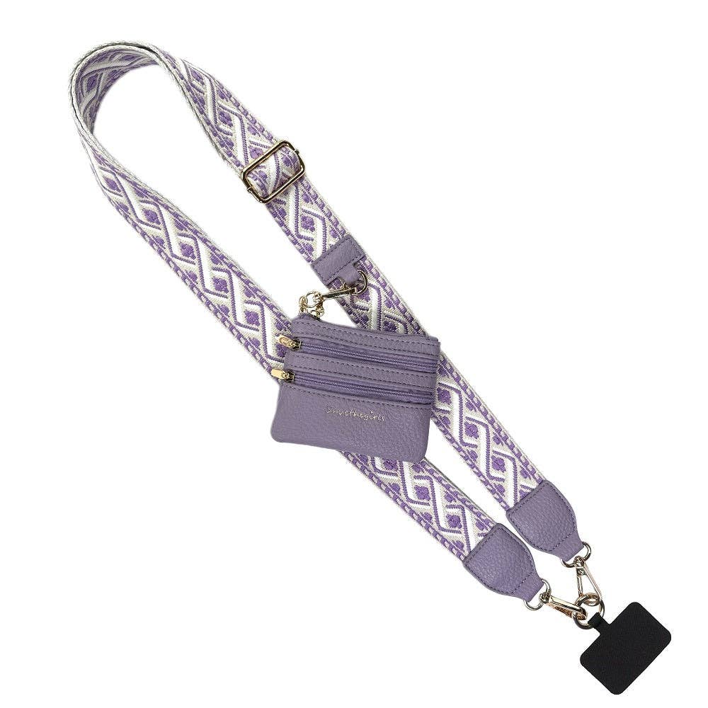 Clip & Go Strap w/Zippered Pouch XOXO: Black