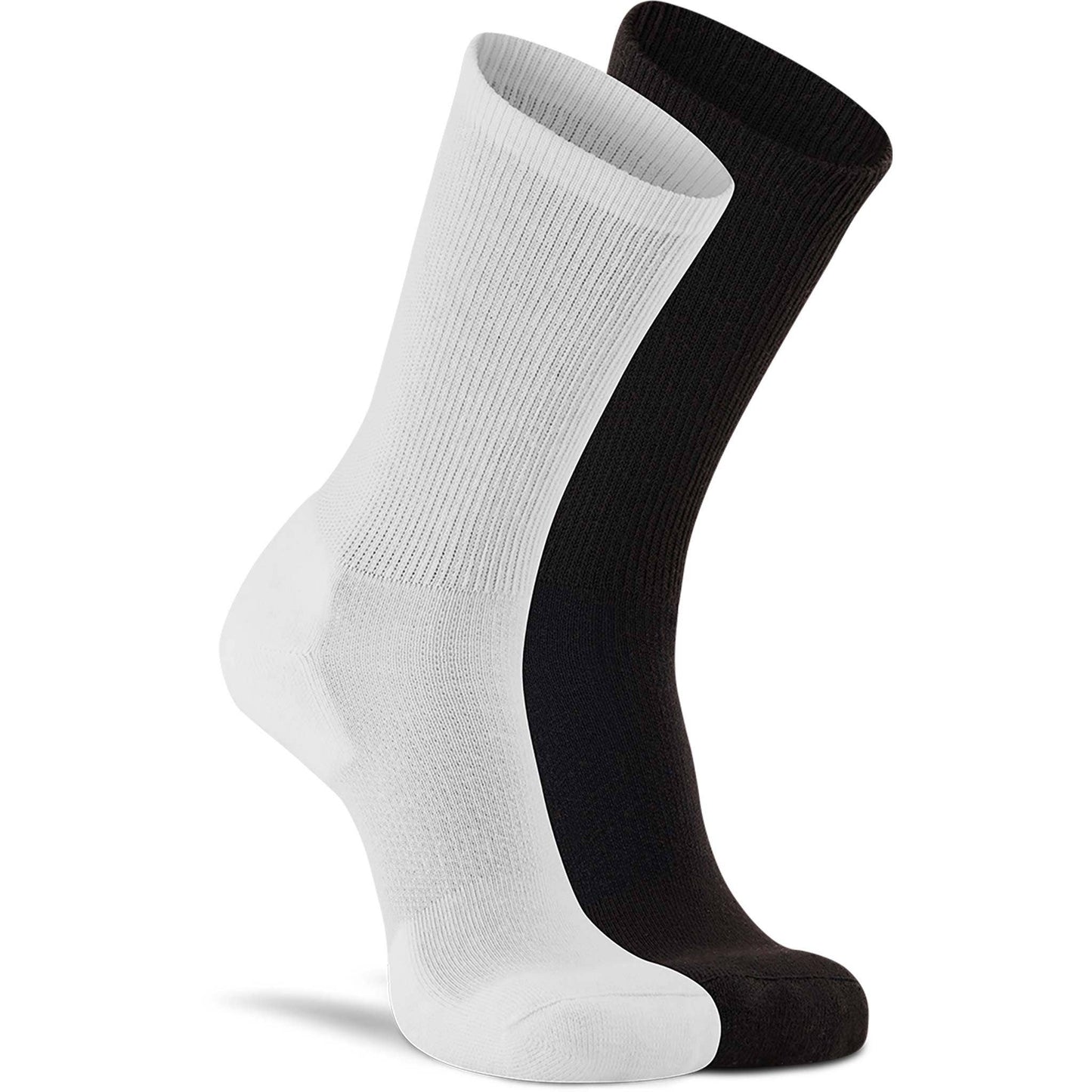 Diabetic Lightweight Crew - 2 Pack: White / X-Large