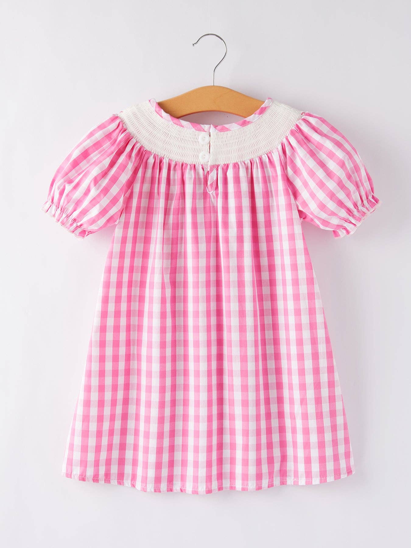 Horse Embroidery Smocking Dress: 5
