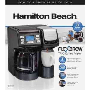 Hamilton Beach FlexBrew Trio 12 Cup Black Coffee Maker